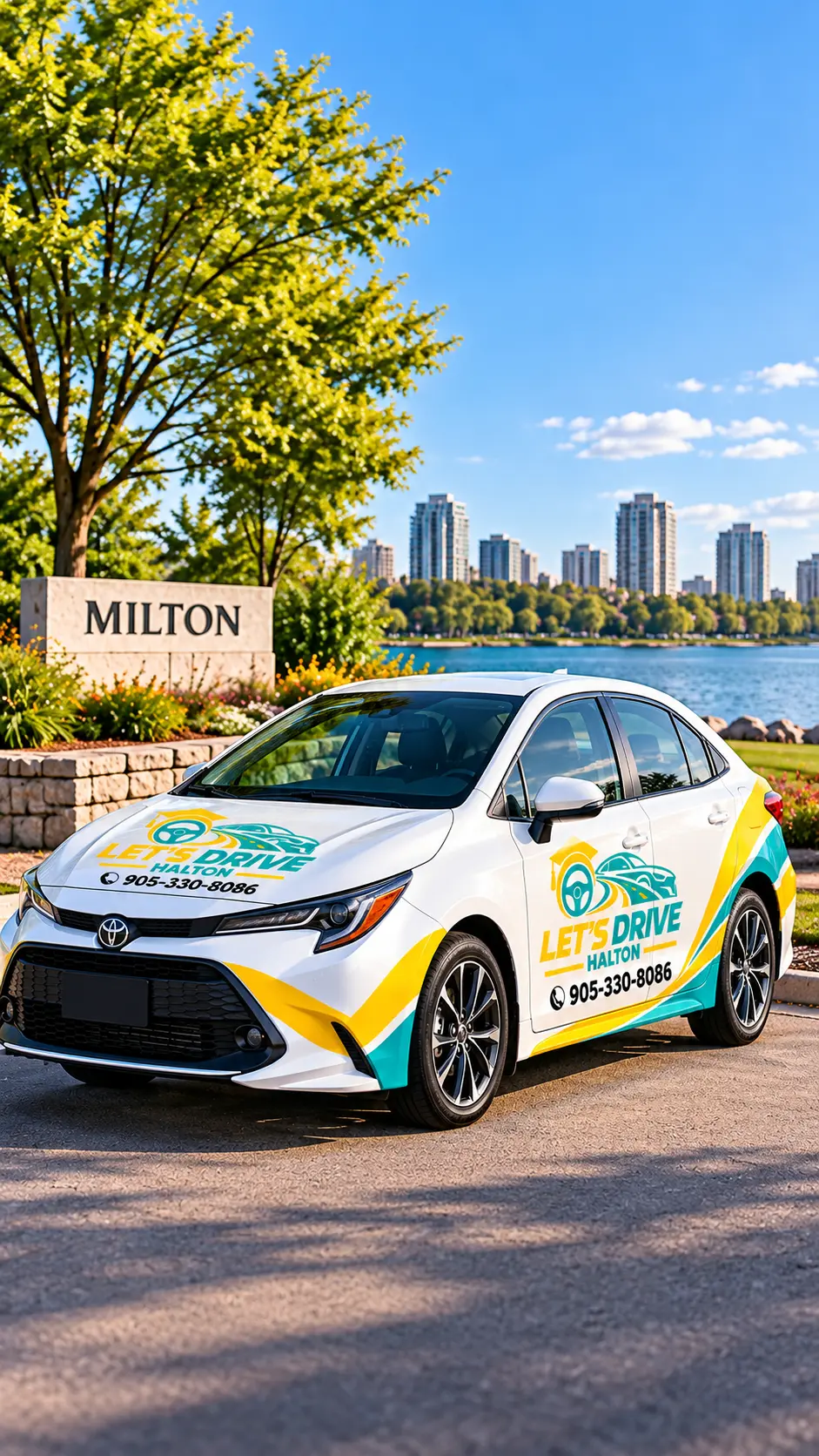 Let’s Drive Halton training car in Milton